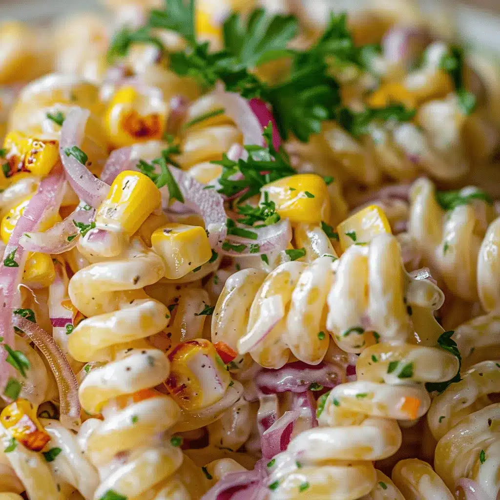 Amazing Street Corn Pasta Salad preparation steps