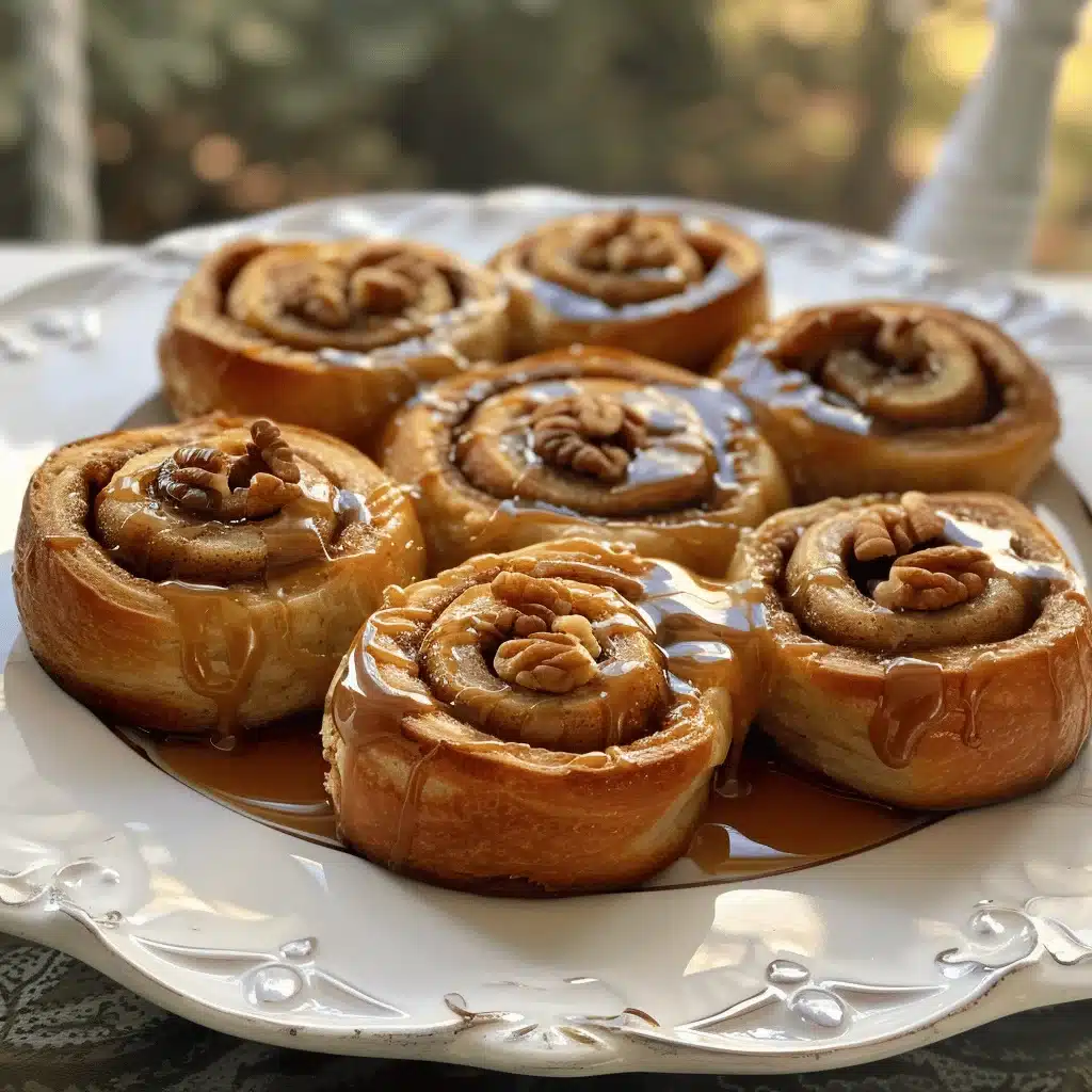 Caramel Pecan Banana Bread Cinnamon Rolls - featured image