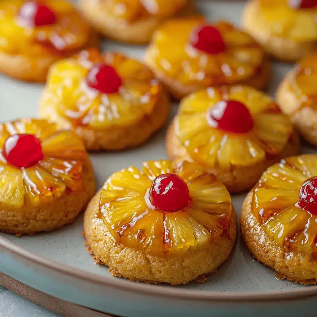 Caramelized Pineapple Upside-Down Cake Cookies - featured image