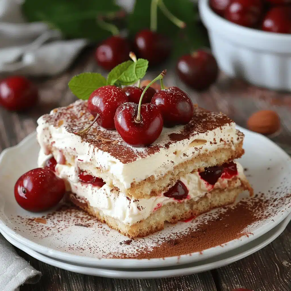 Cherry Almond Cream Tiramisu - featured image