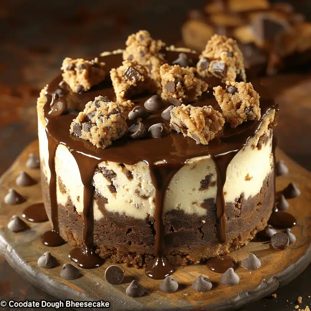 Chocolate Chip Cookie Dough Brownie Cheesecake preparation steps