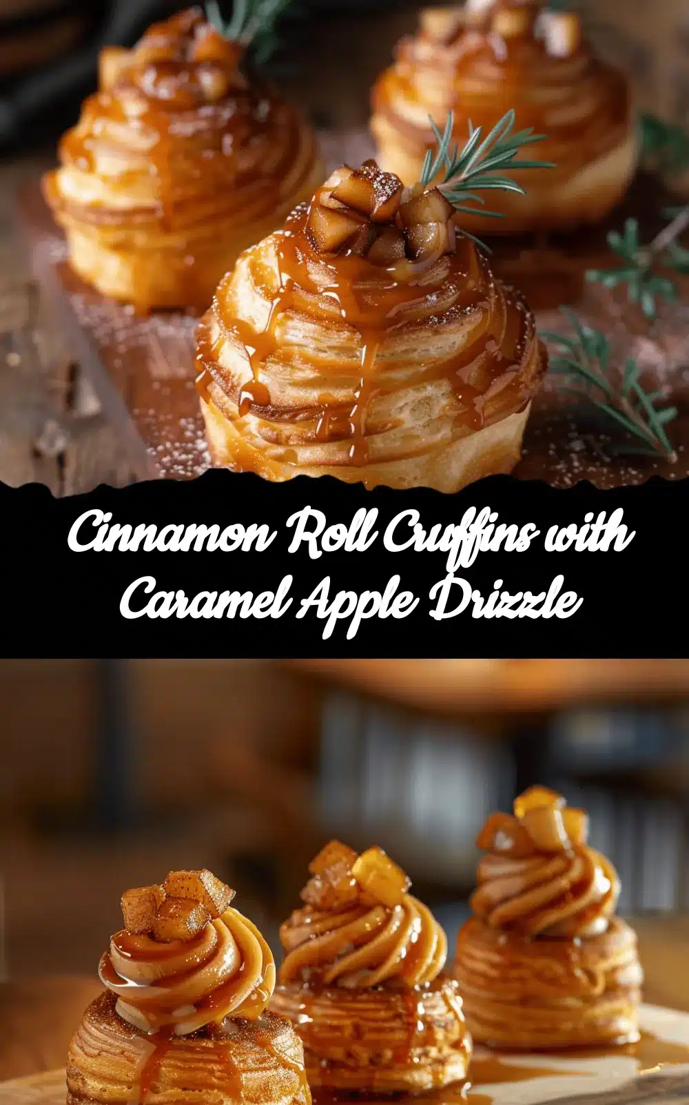 Cinnamon Roll Cruffins recipe