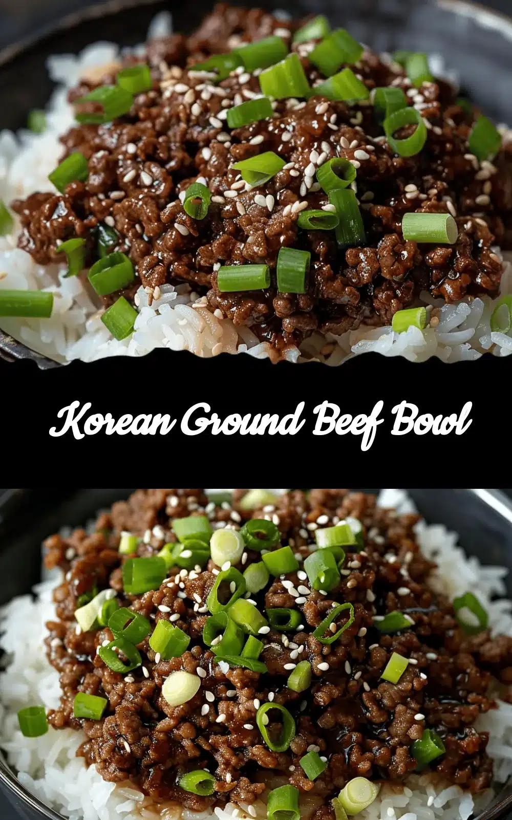 Korean ground beef bowl recipe