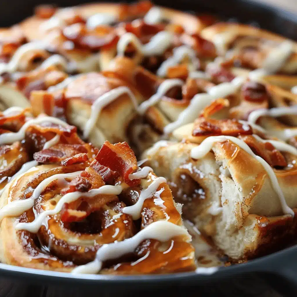 Maple Bacon Cinnamon Roll Casserole - featured image