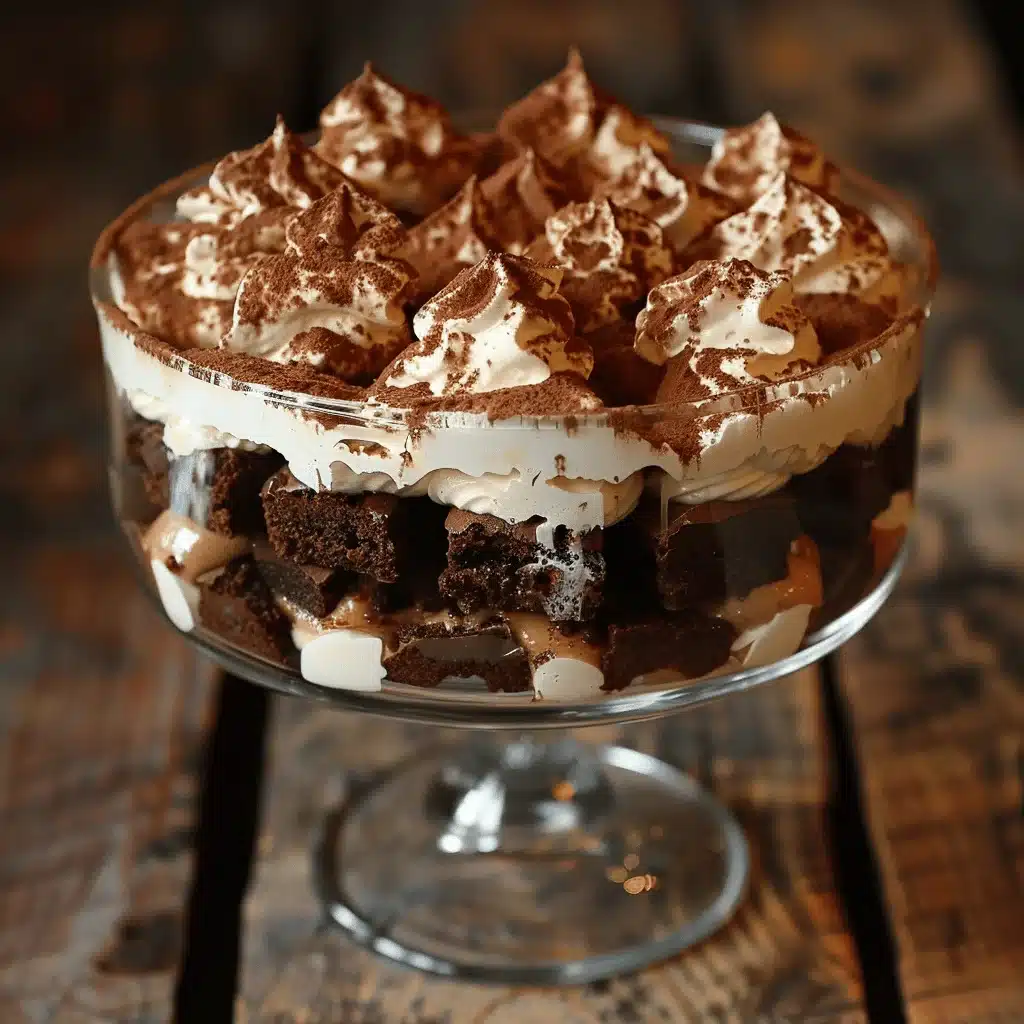 Mocha Tiramisu Brownie Trifle - featured image