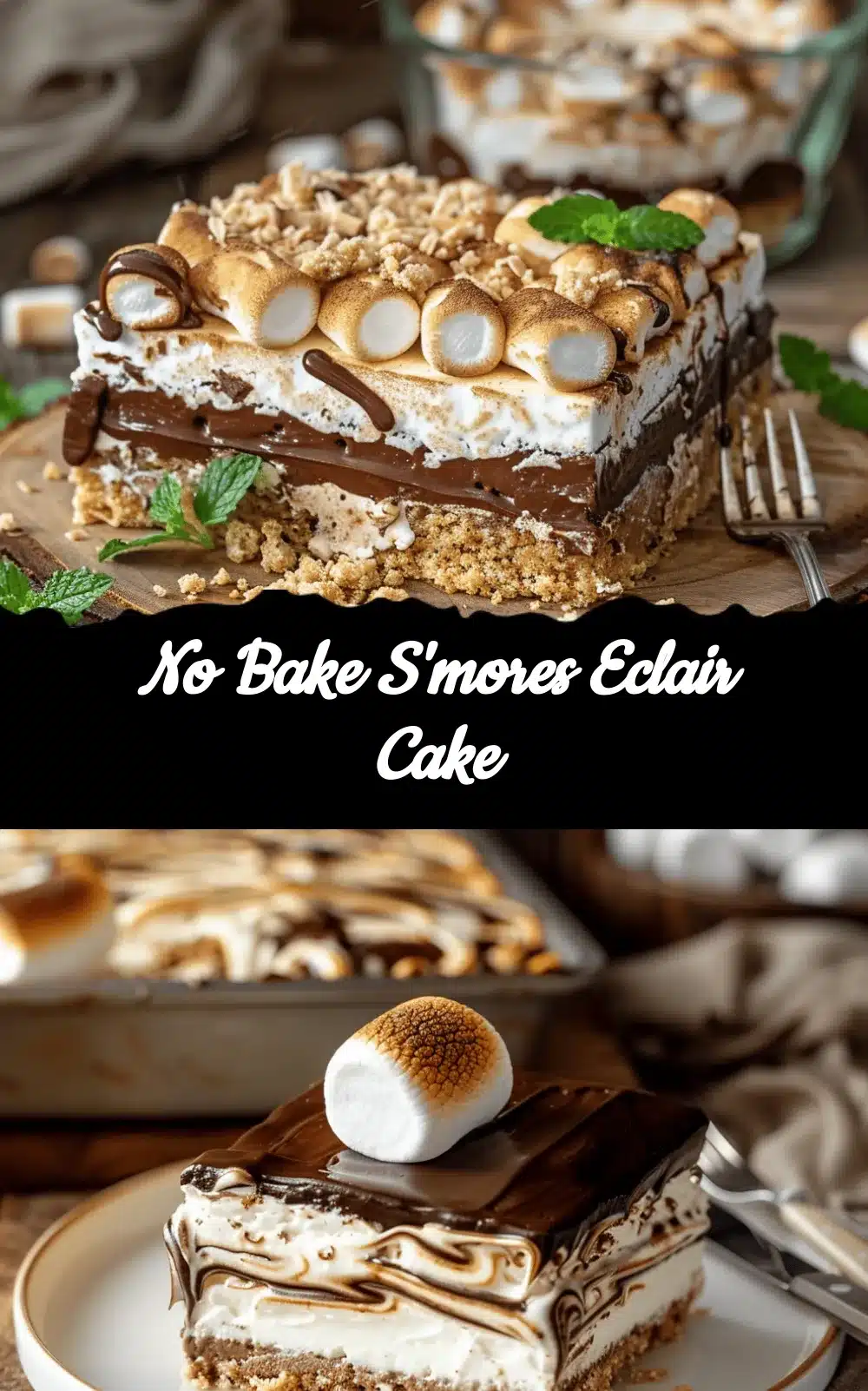 no bake smores eclair cake recipe