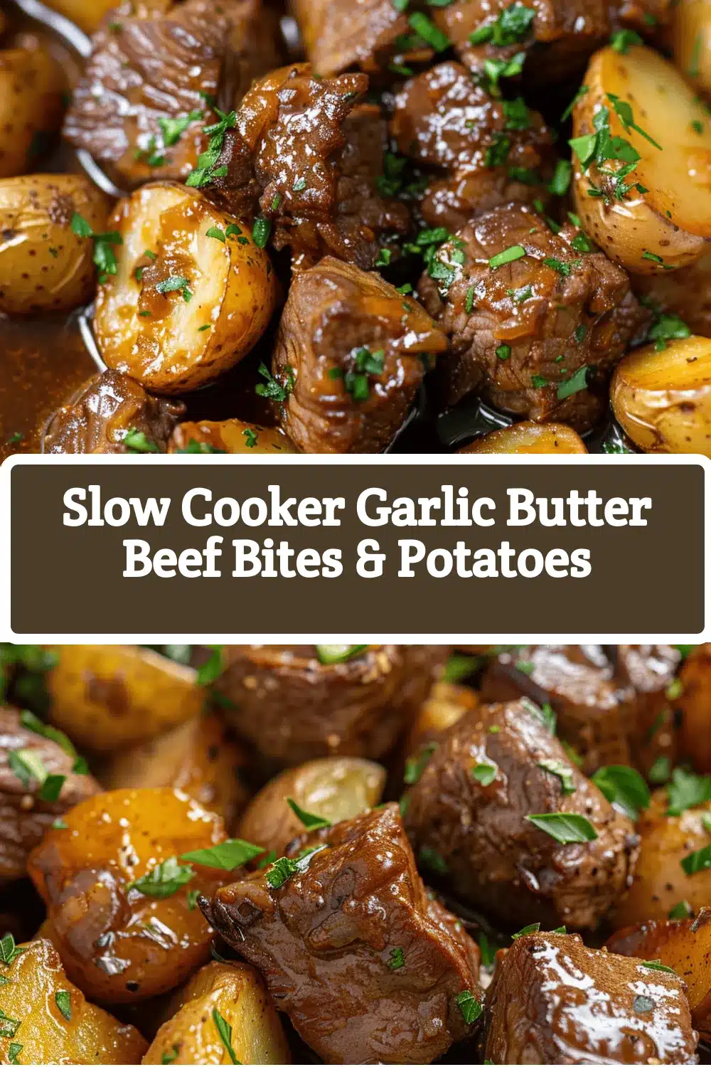 slow cooker garlic butter beef bites recipe