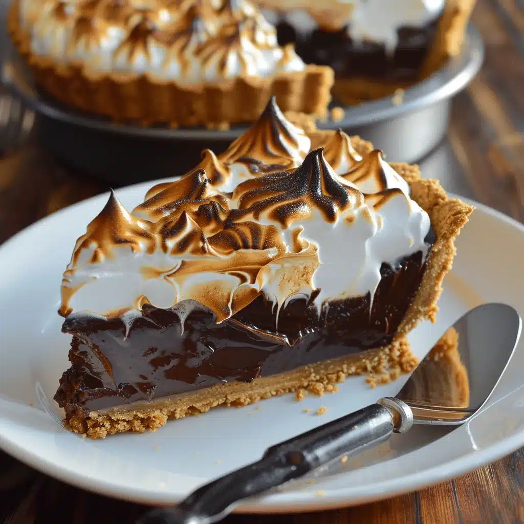 Smores Brownie Pie preparation steps