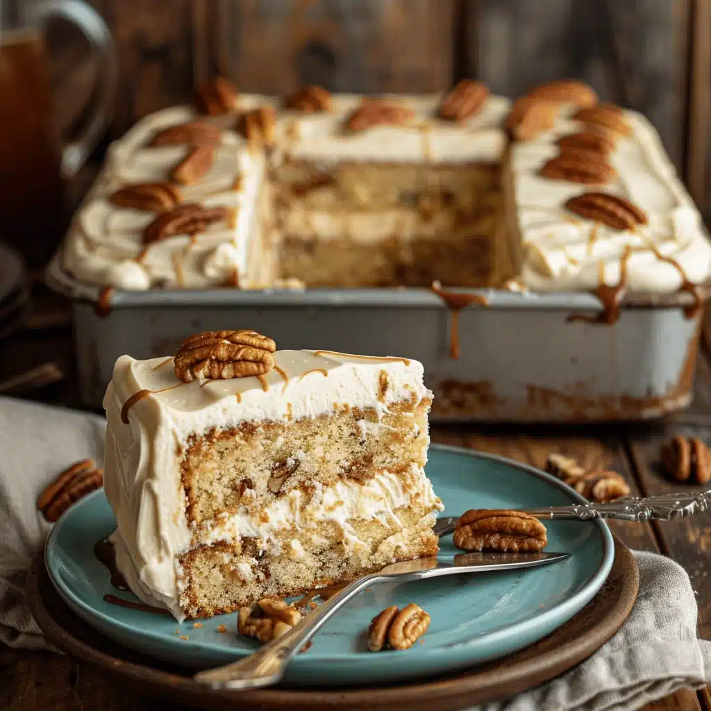 Ultimate Caramel Pecan Texas Tornado Cake - featured image