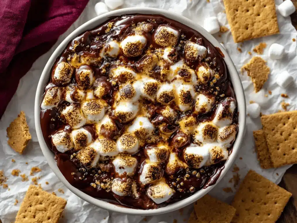 air fryer s’mores dip - featured image