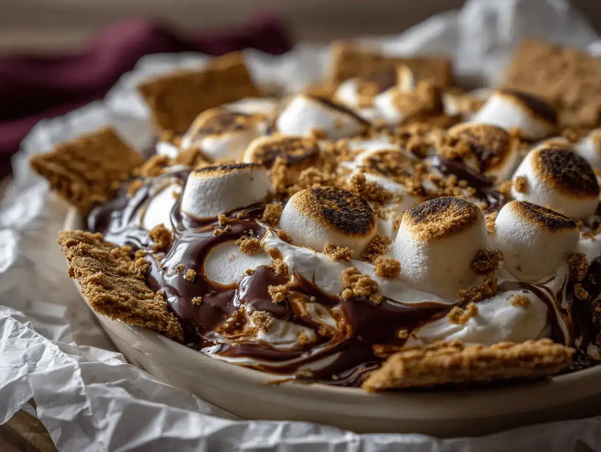 air fryer s’mores dip preparation steps