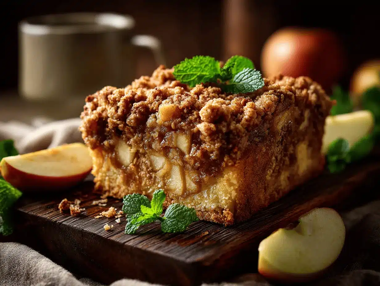 apple coffee cake preparation steps