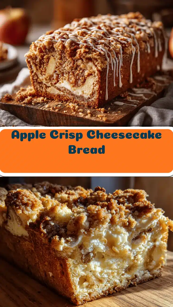 Apple Crisp Cheesecake Bread recipe