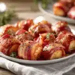 bacon wrapped apples - featured image