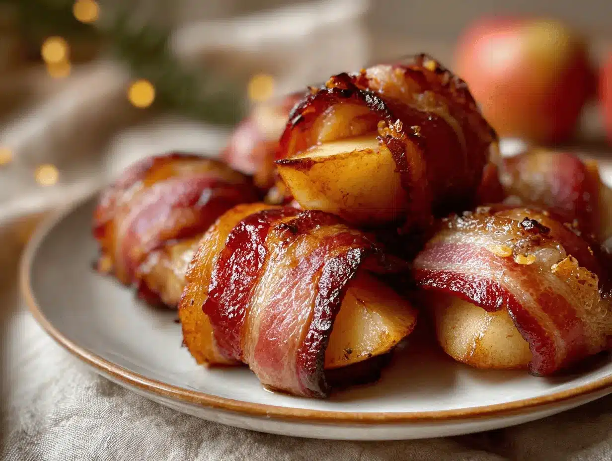 bacon wrapped apples preparation steps