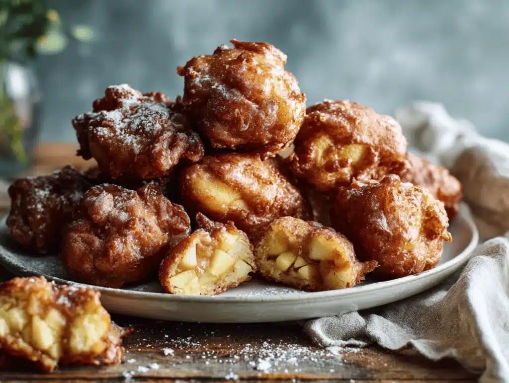 baked apple fritters - featured image
