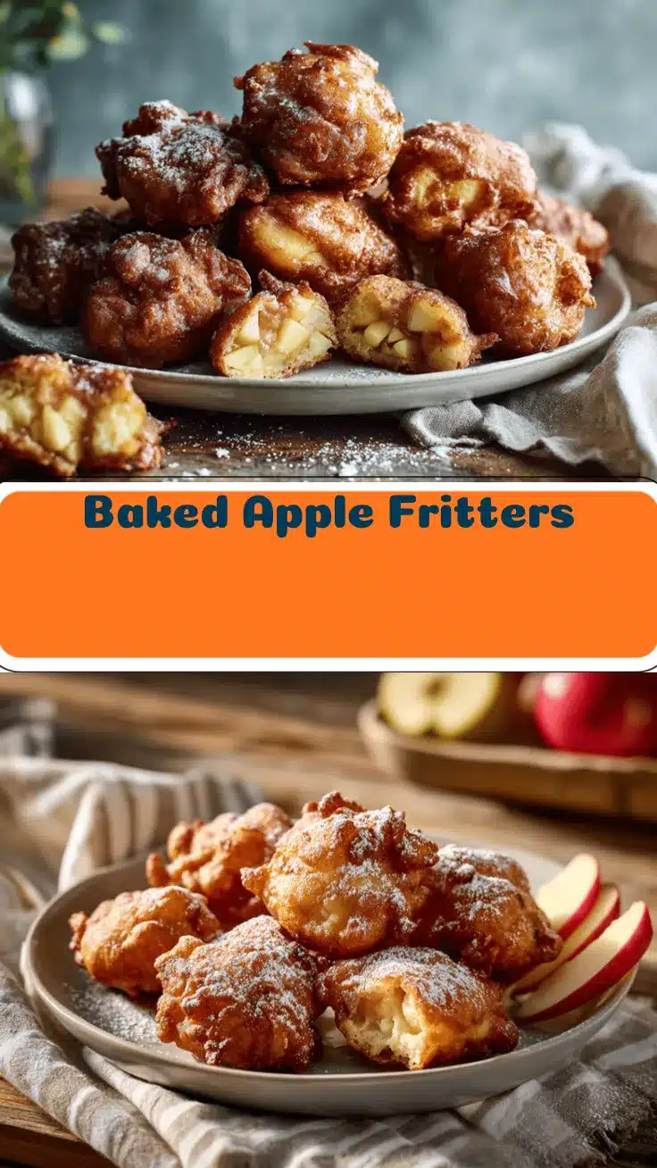 baked apple fritters recipe