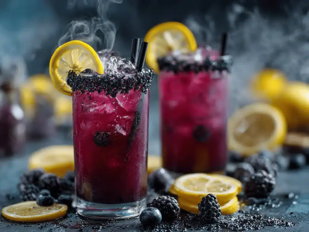 Blackberry Lemonade Witches Brew Mocktail - featured image
