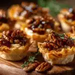 Bourbon Pecan Brie Bites - featured image