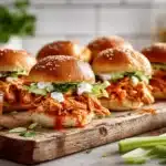 buffalo chicken sliders - featured image