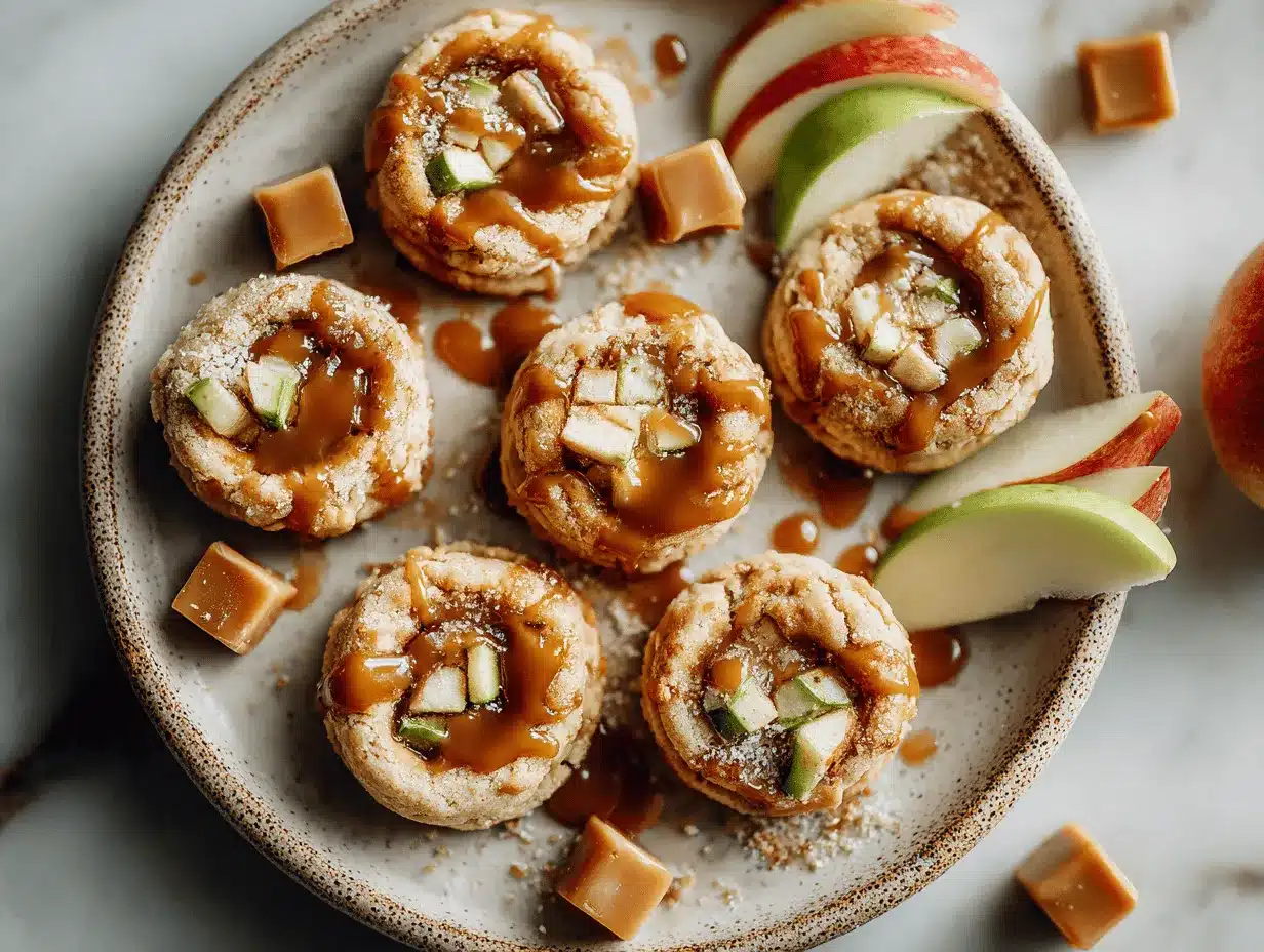 caramel apple cookies preparation steps