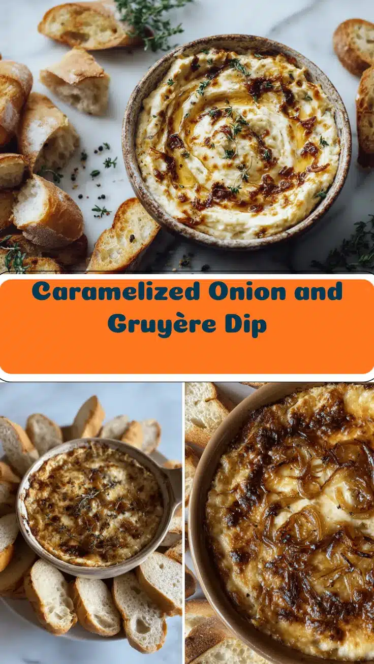 caramelized onion and Gruyère dip recipe