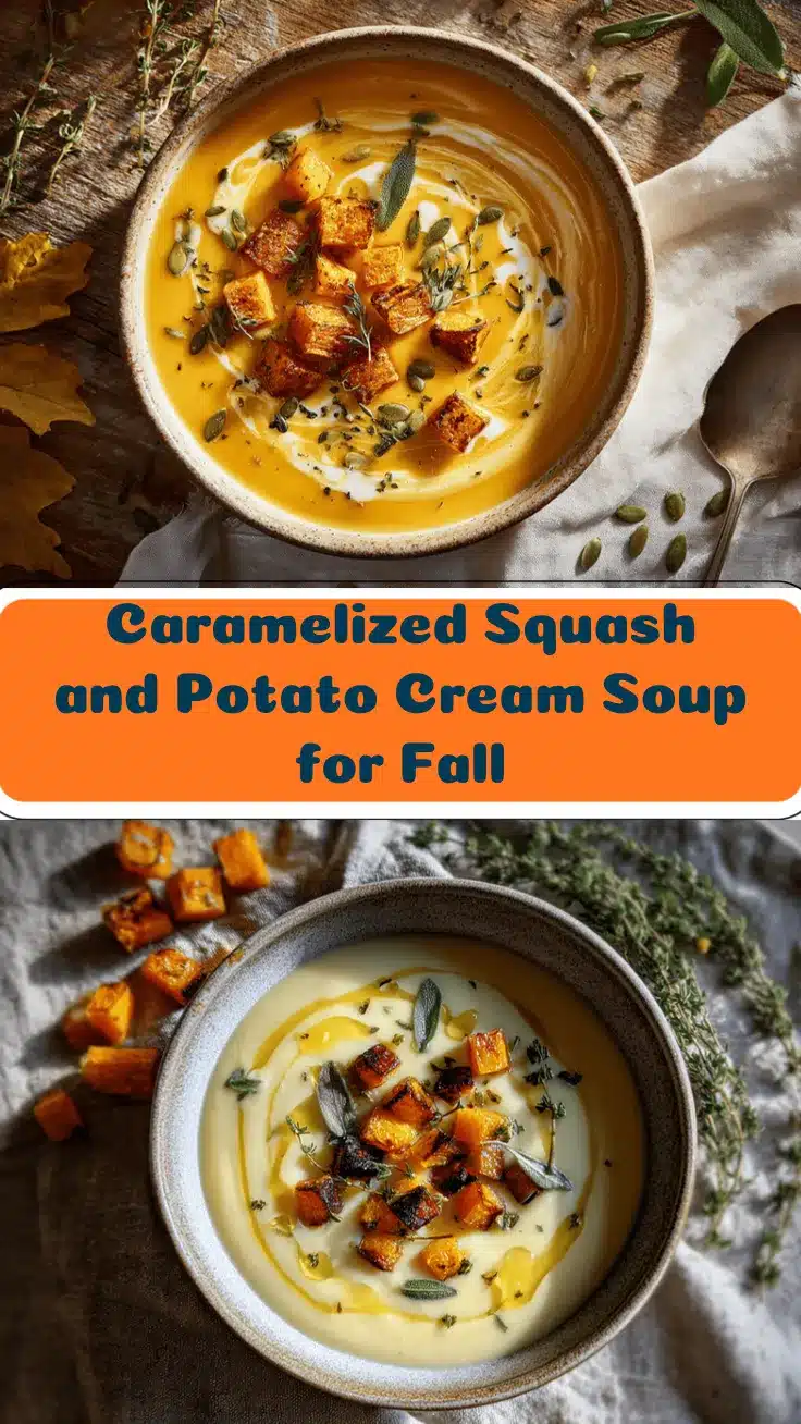 caramelized squash and potato cream soup recipe