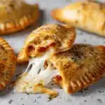 cheesy football pizza pockets - featured image