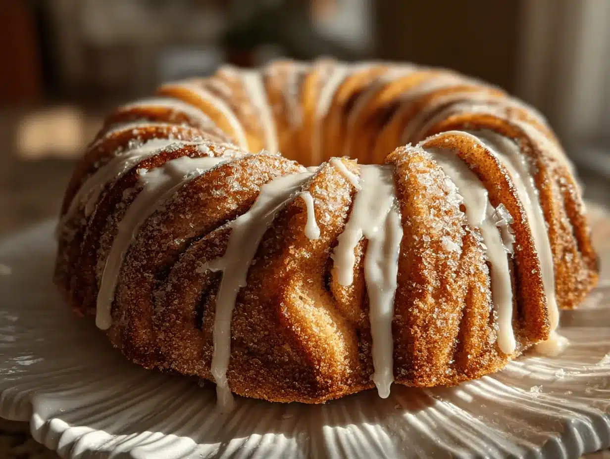 cinnamon roll bundt cake preparation steps