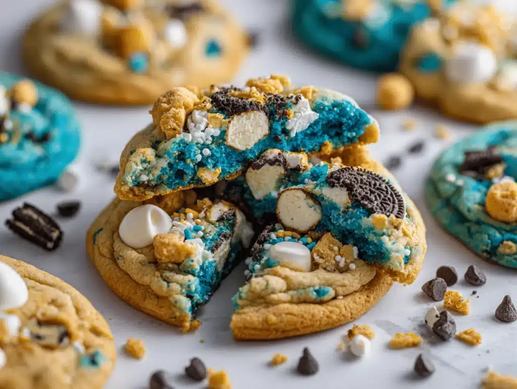 Cookie Monster Funfetti Cookies - featured image