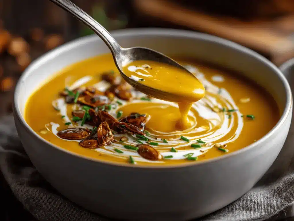 creamy butternut squash soup - featured image