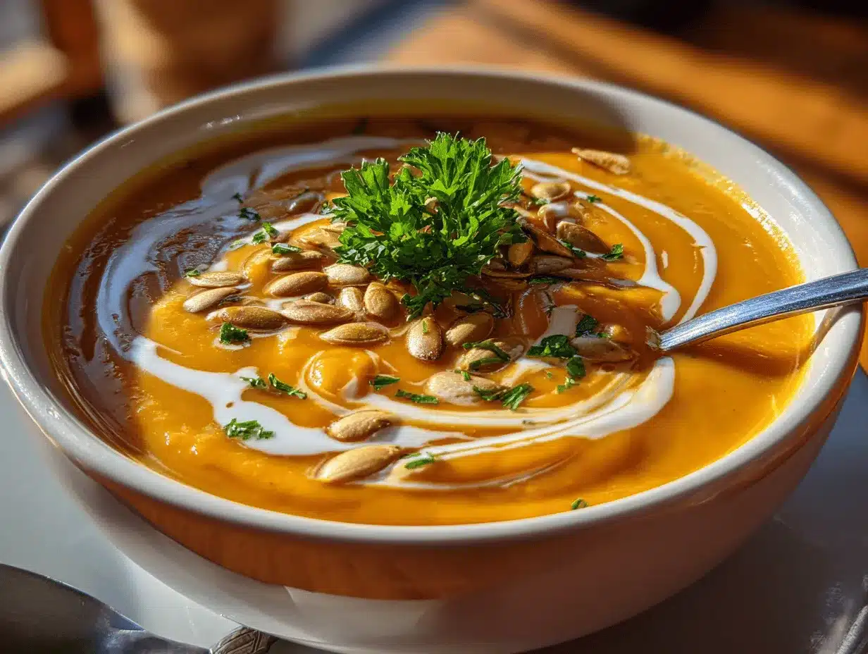 creamy butternut squash soup preparation steps