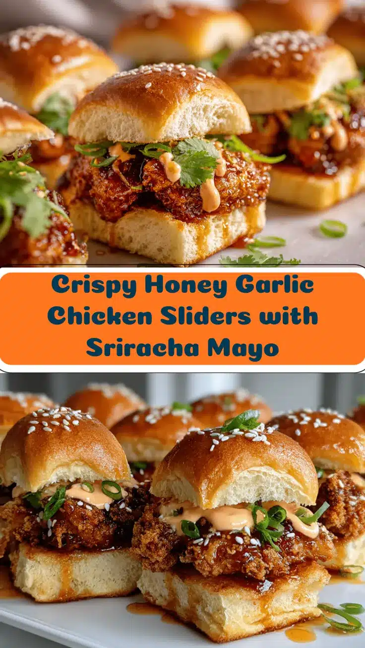 crispy honey garlic chicken sliders recipe