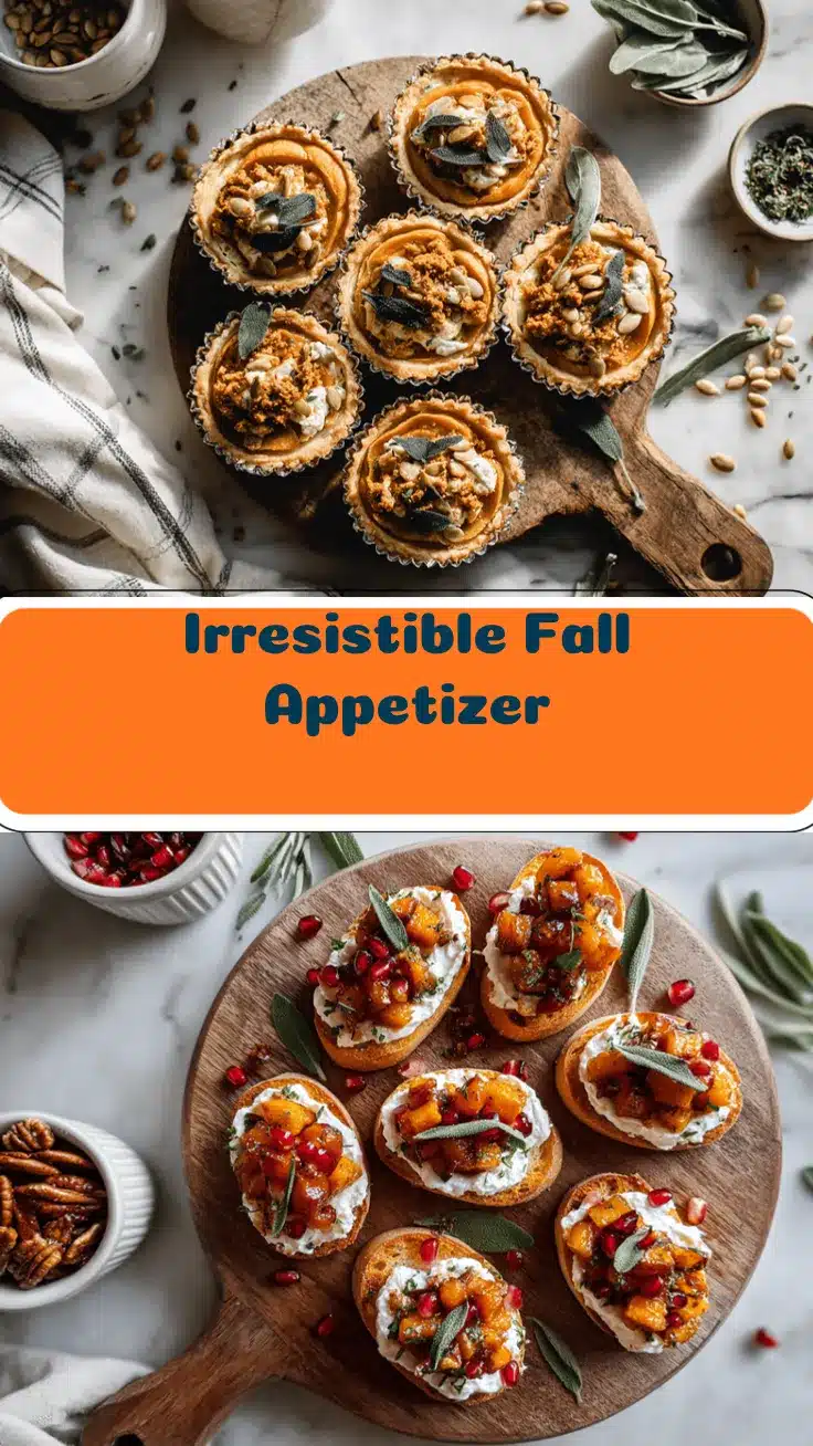 fall appetizer tartlets recipe