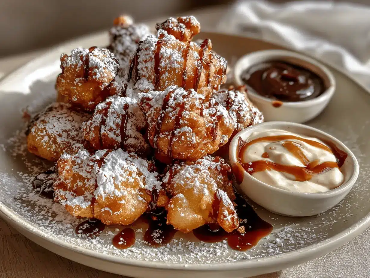 funnel cake bites preparation steps