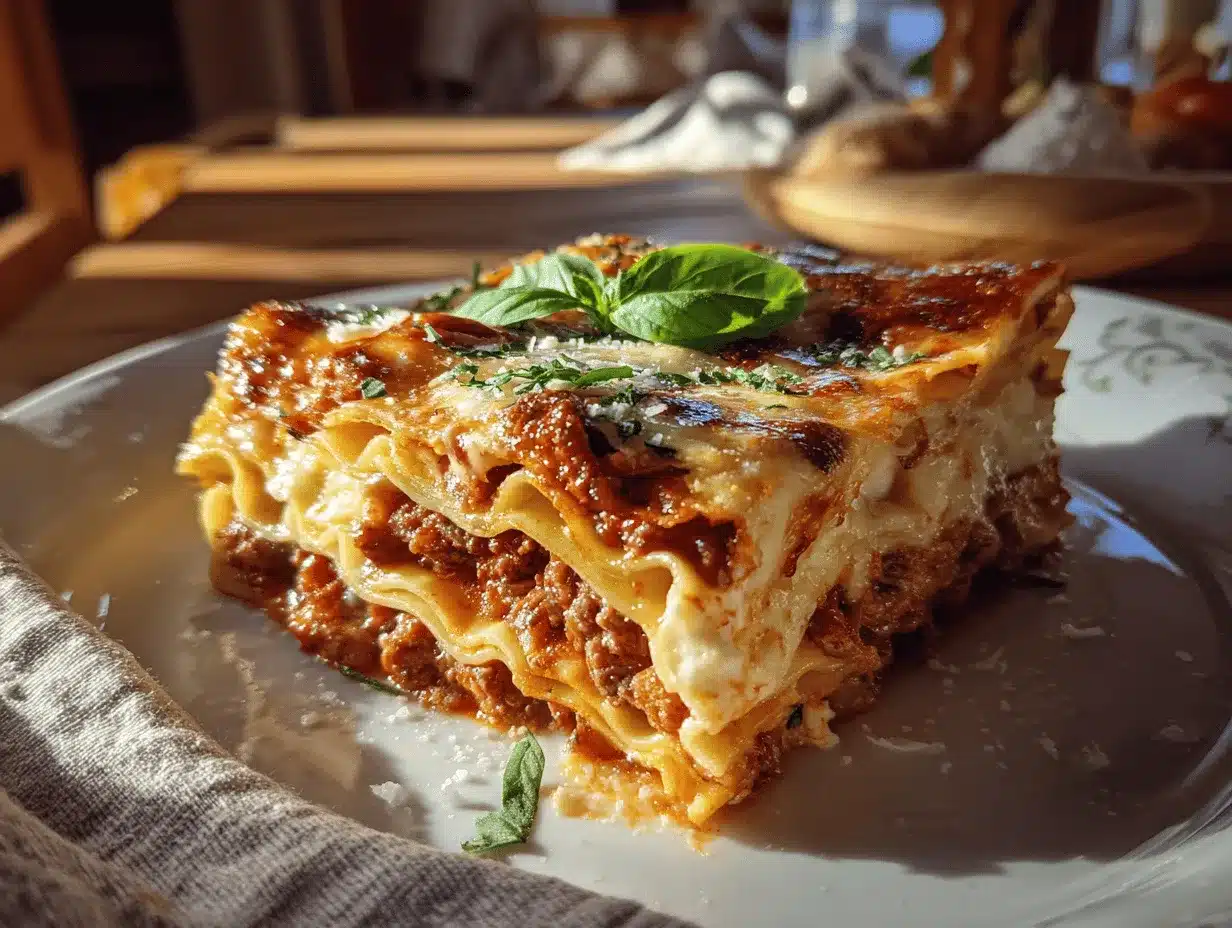 lasagna alla Bolognese preparation steps