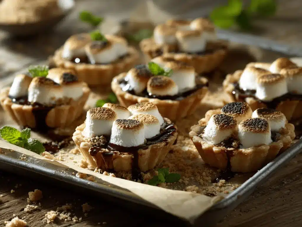 mini smores pies - featured image