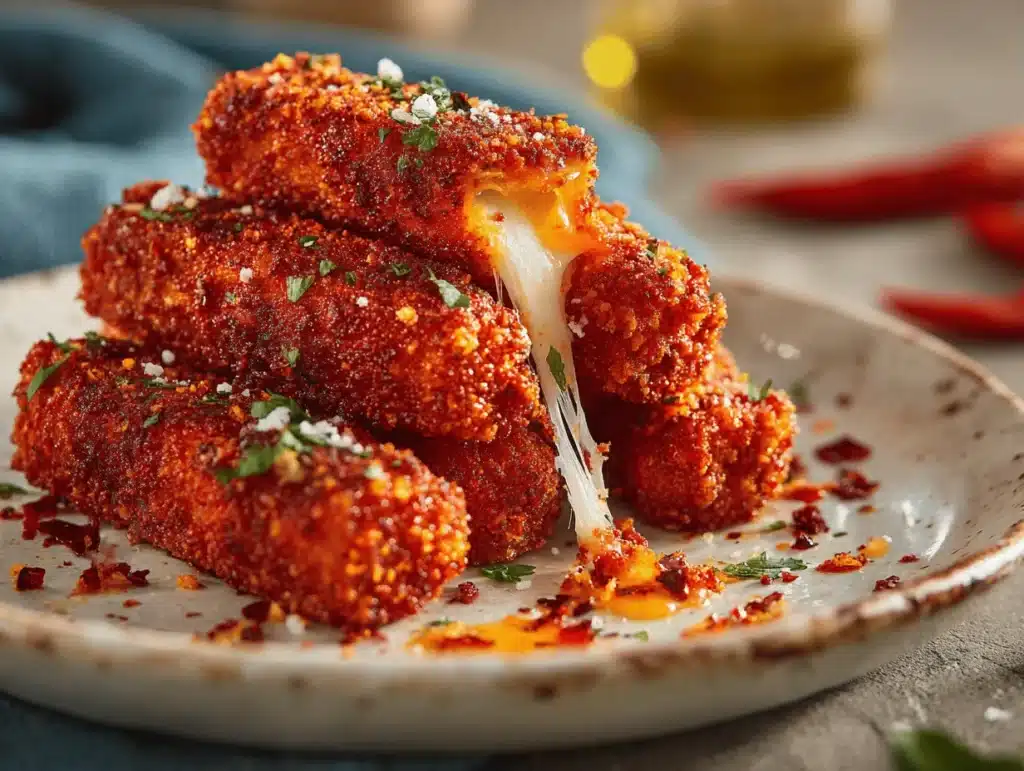 Nashville Hot Mozzarella Sticks - featured image