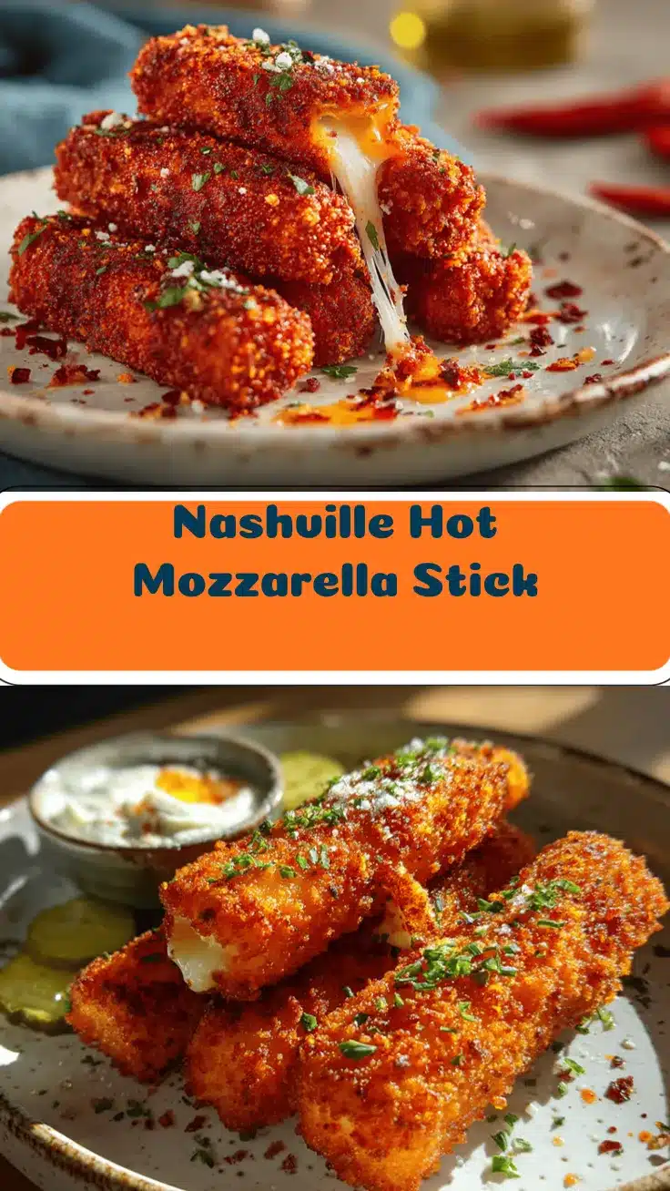 Nashville Hot Mozzarella Sticks recipe