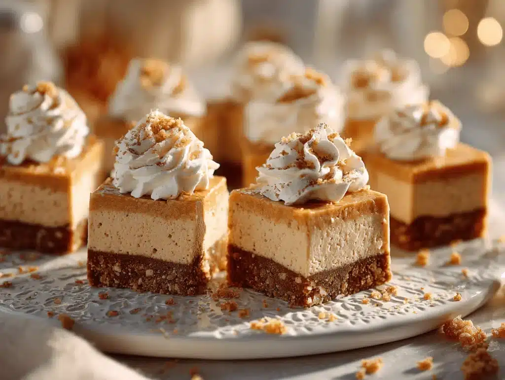 no-bake pumpkin cheesecake bars - featured image