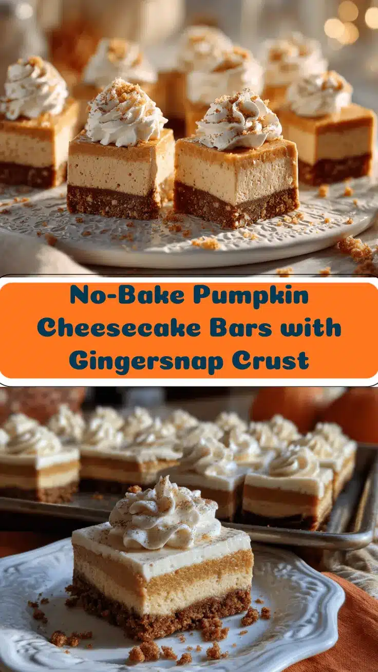 no-bake pumpkin cheesecake bars recipe