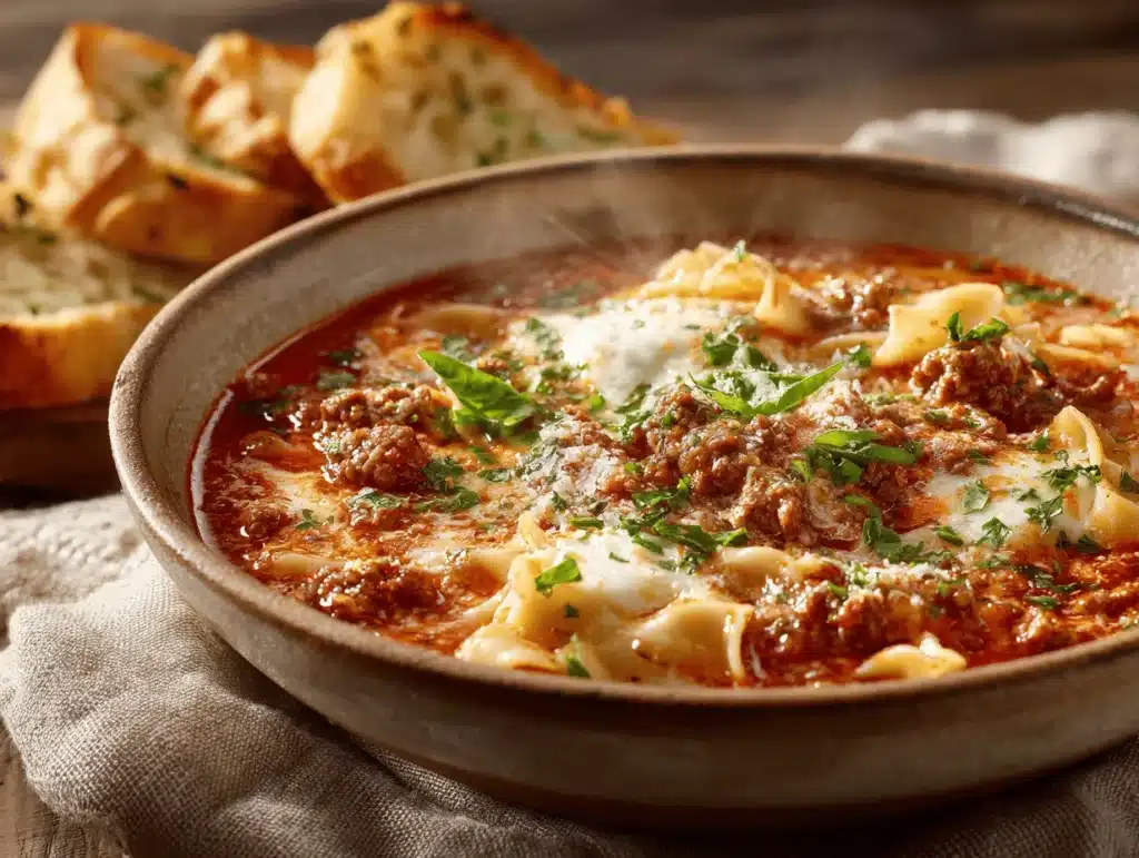 Paula Deen lasagna soup - featured image