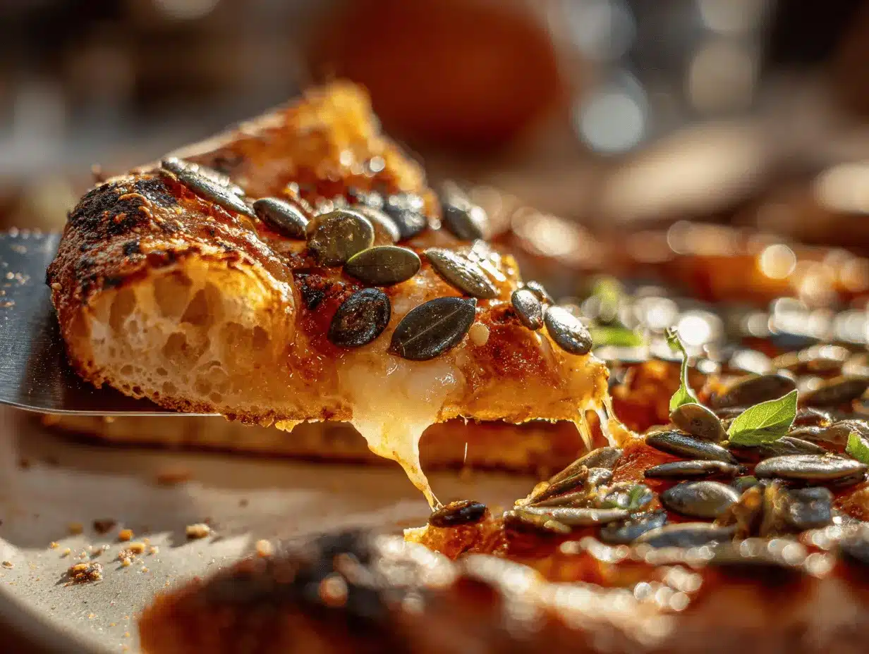 pizza roasted pumpkin seeds preparation steps