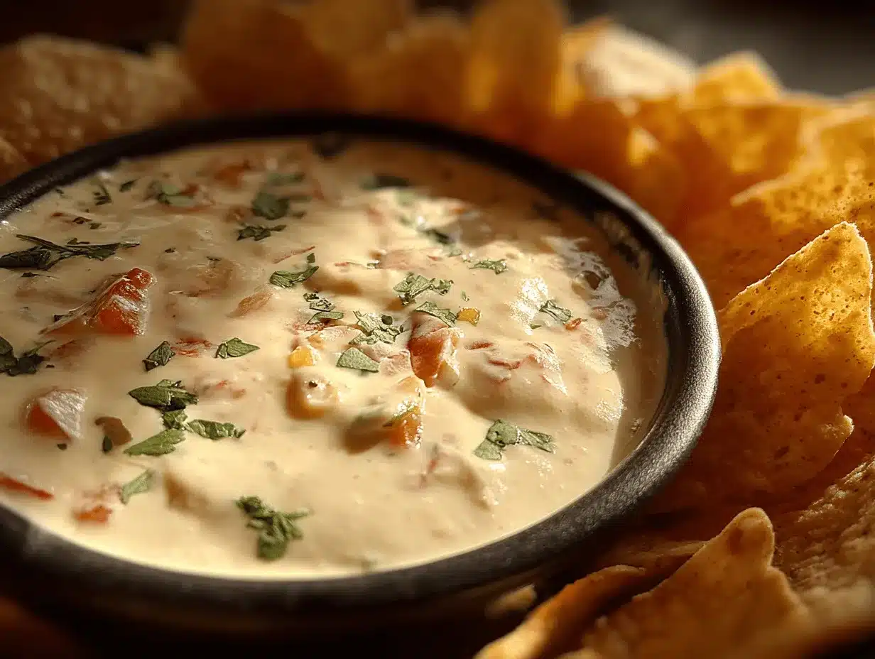 queso dip preparation steps
