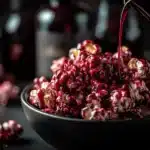 red velvet Halloween popcorn clusters - featured image