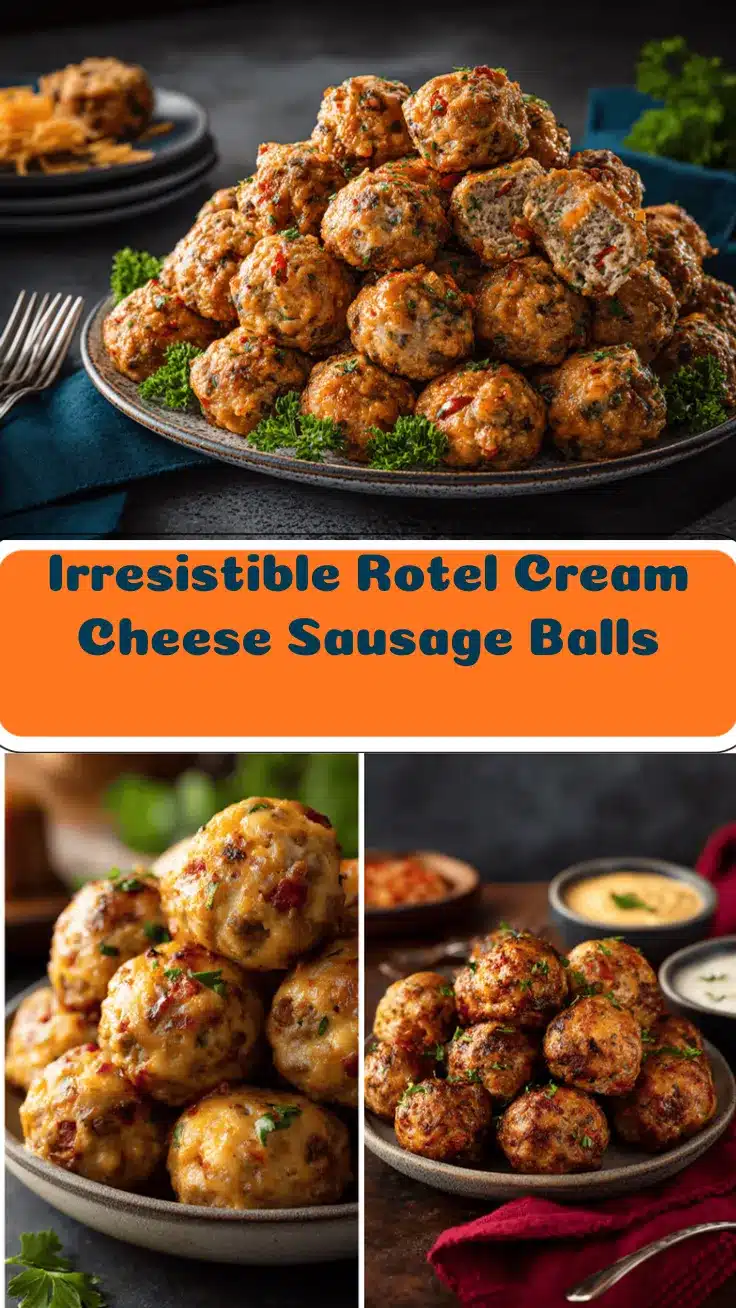 Rotel cream cheese sausage balls recipe