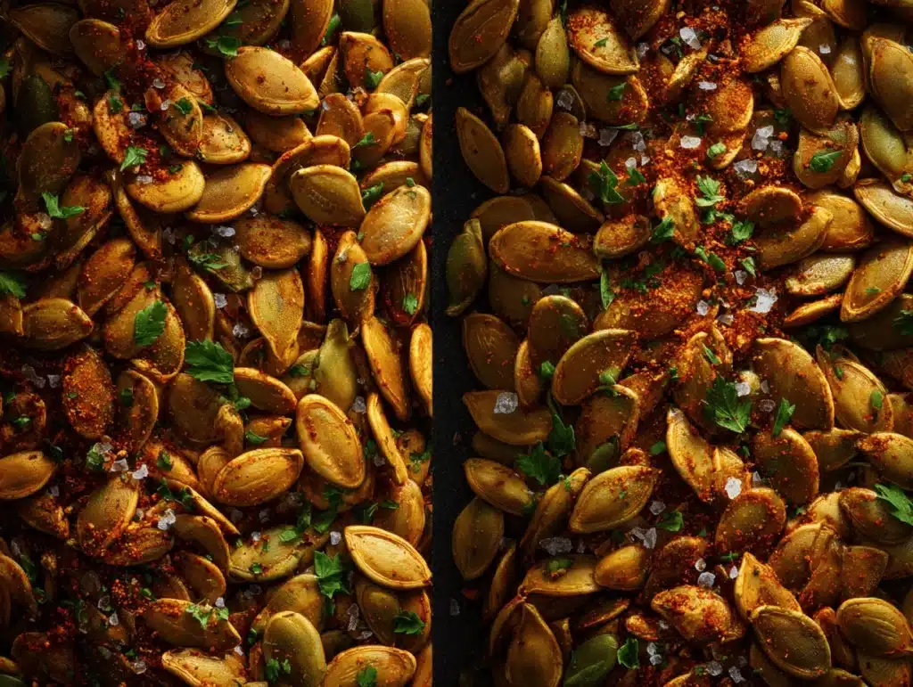 spiced pumpkin seeds - featured image