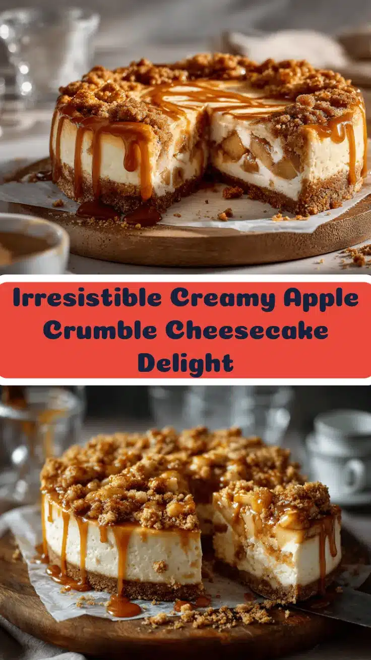 apple crumble cheesecake recipe