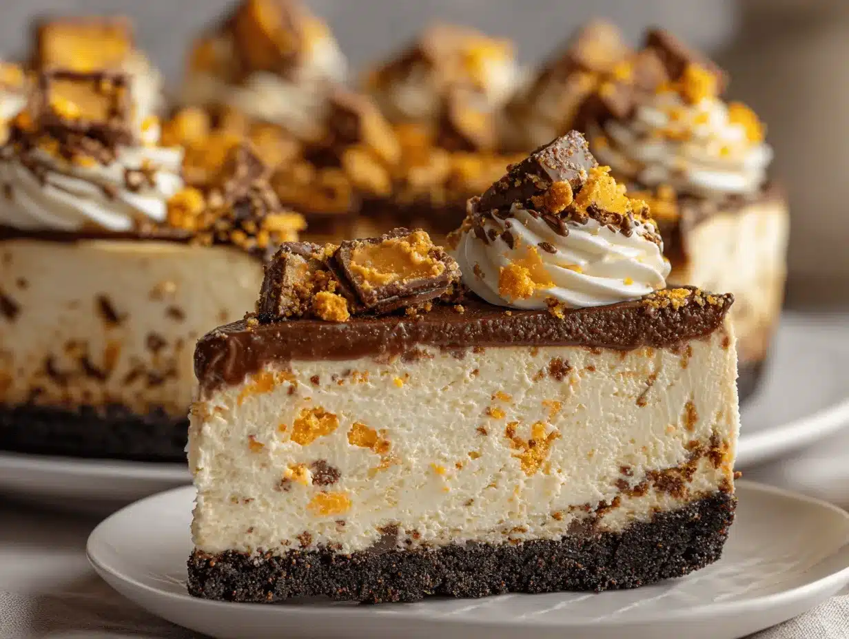 Butterfinger Cheesecake preparation steps