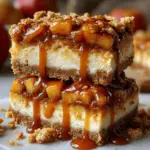 caramel apple cheesecake bars - featured image